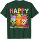 Happy Hallothanksmas Halloween Thanksgiving Christmas T-Shirt - T-Shirt | Forest