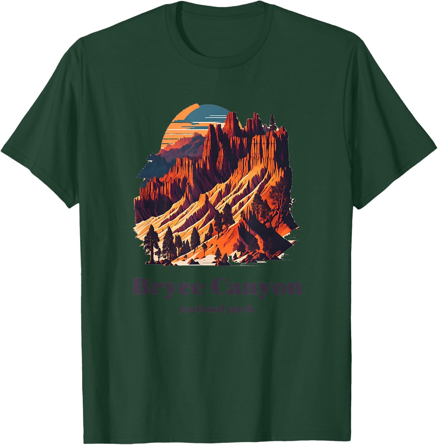 Bryce Canyon National Park Utah Cool Vintage Style T-Shirt - T-Shirt | Forest