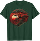 Red Japanese Bonsai sun on Bonsai Tree T-Shirt - T-Shirt | Forest