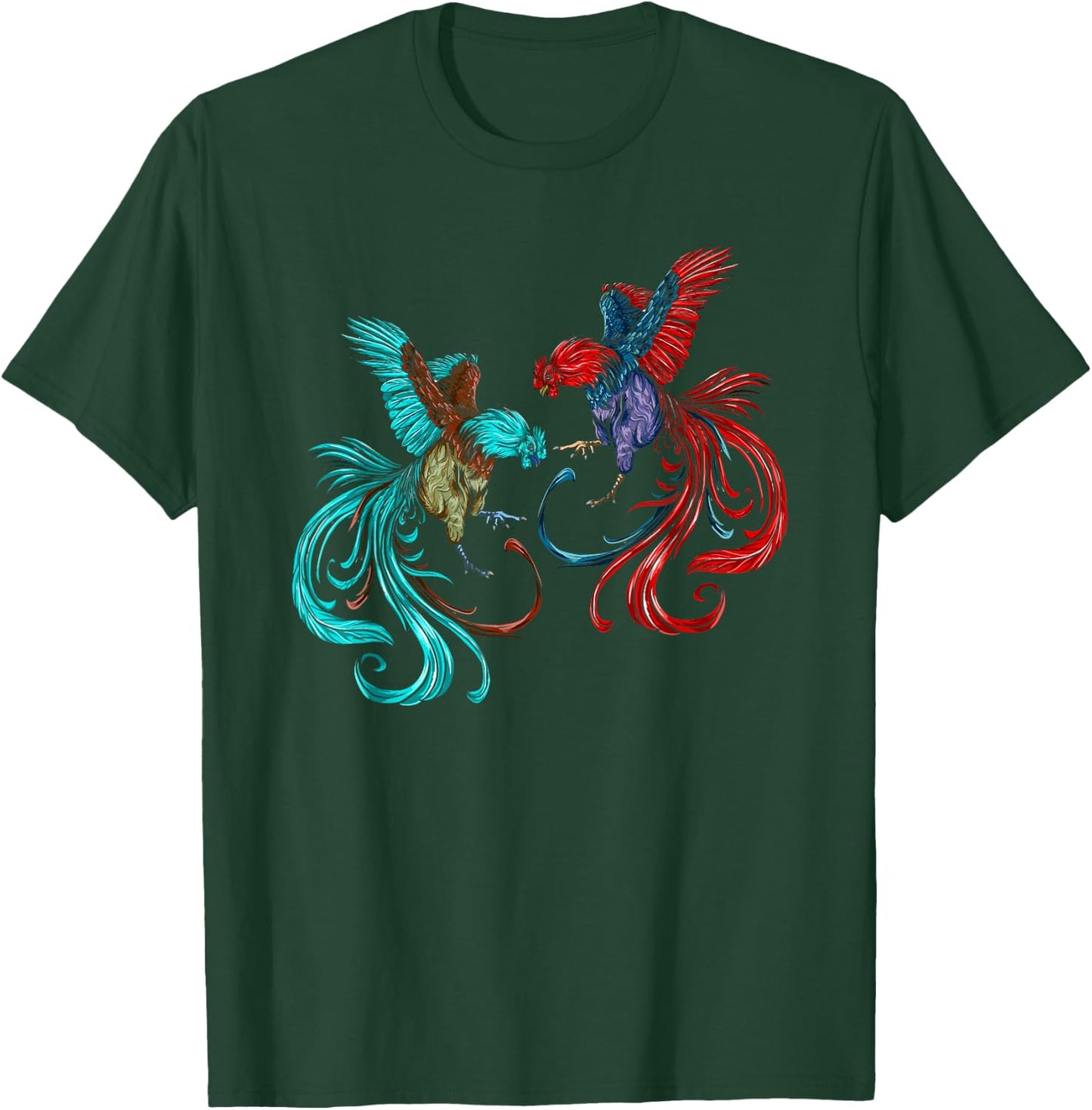 Peleas De Gallos Cockfighter Game Fowl Cockfighting Rooster T-Shirt - T-Shirt | Forest