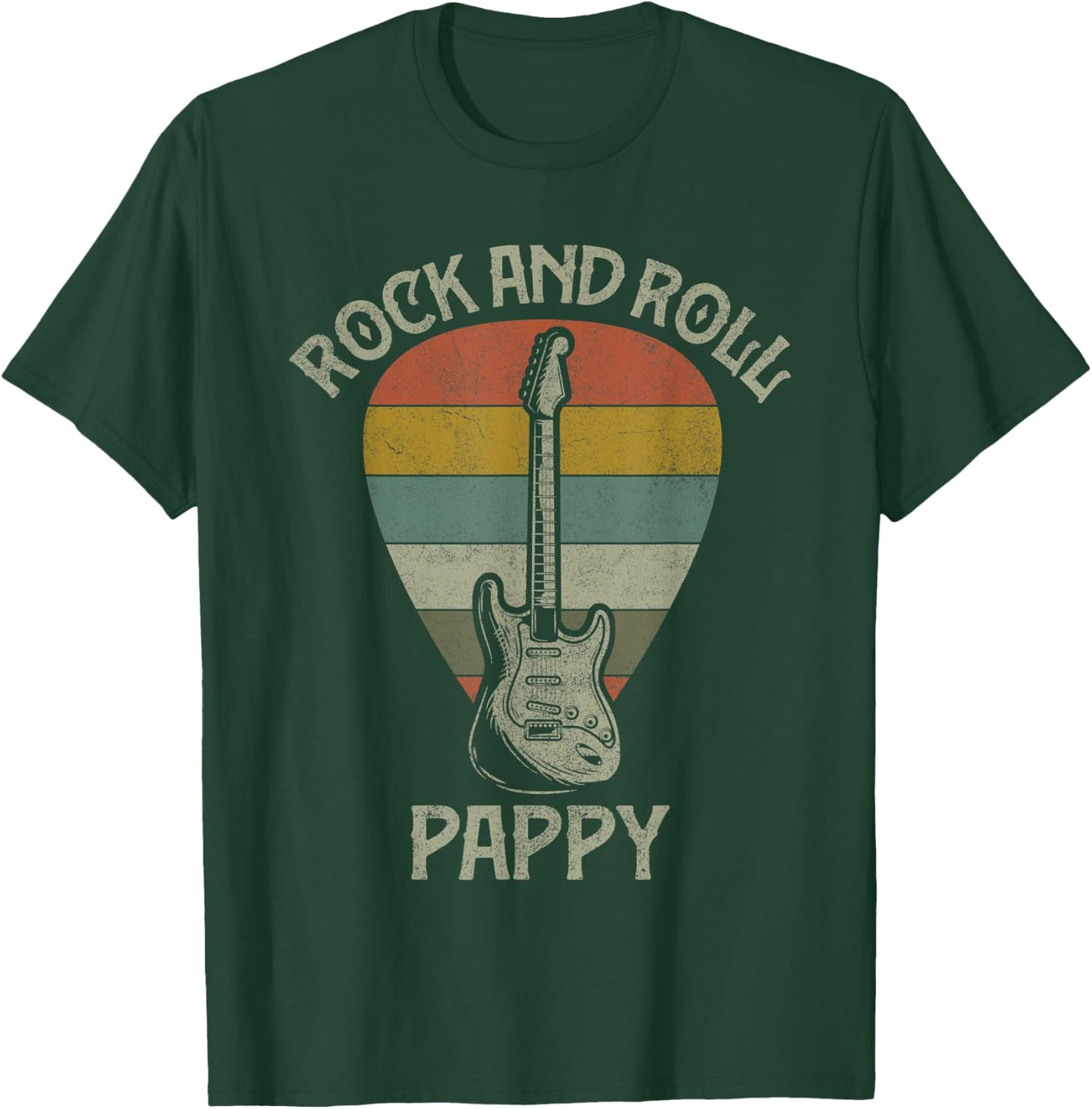 Guitarist Pappy Fathers Day Shirts, Guitar Player Grandpa T-Shirt - T-Shirt | Forest