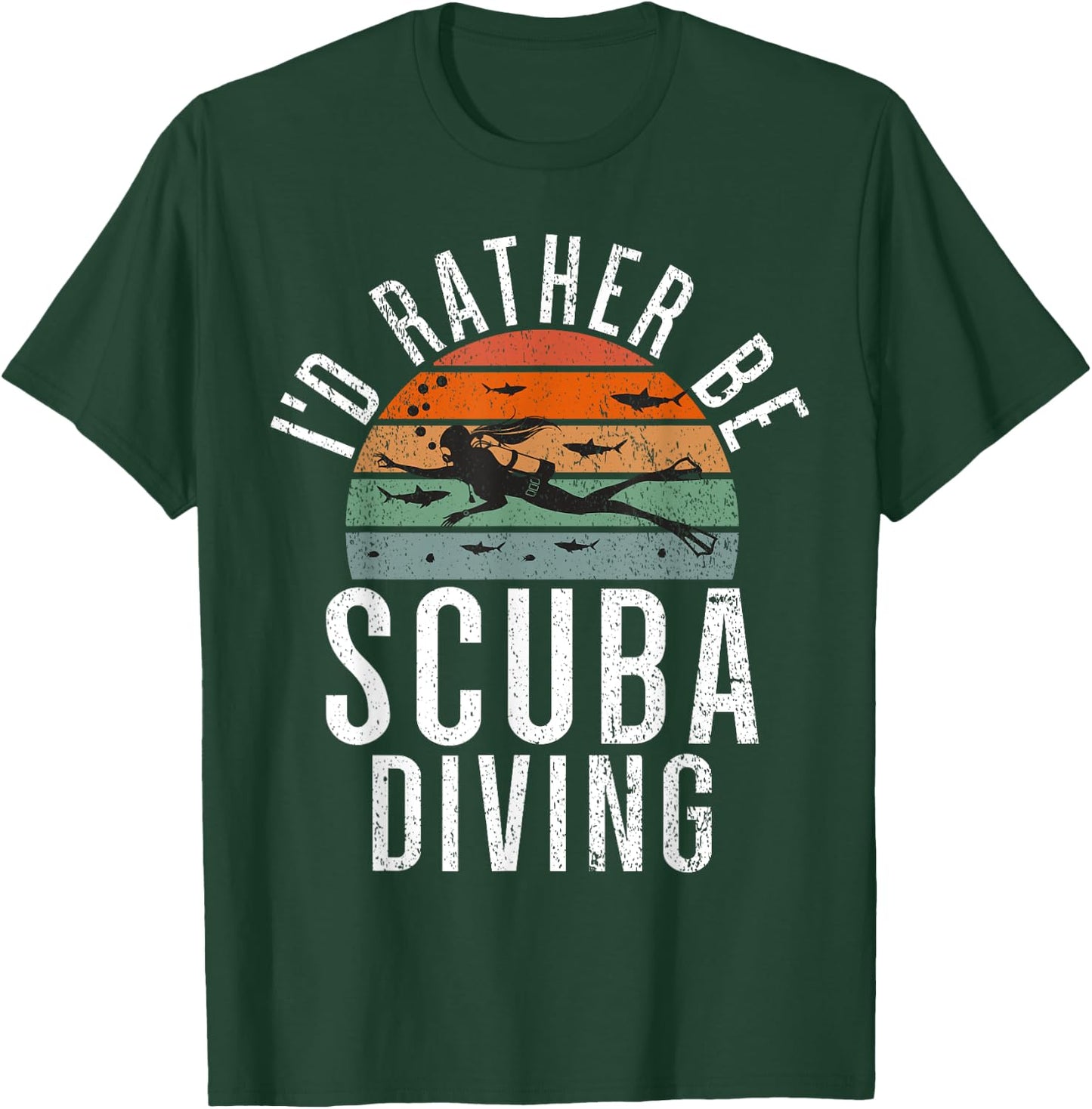 Id rather be Scuba Diving T-Shirt - T-Shirt | Forest