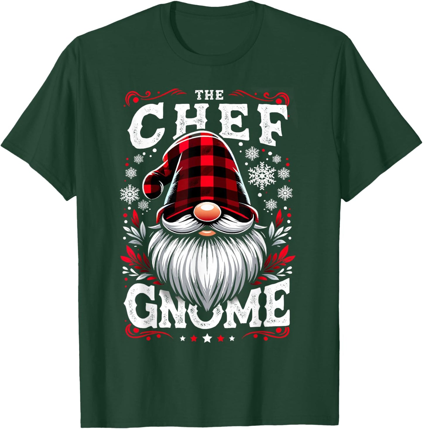 The Chef Gnome Matching Family Christmas Pajama T-Shirt - T-Shirt | Forest