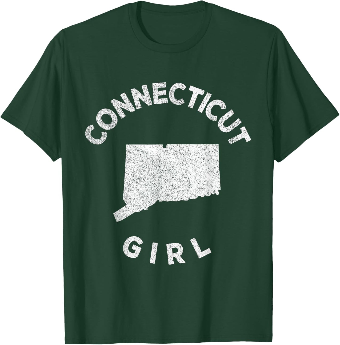 Connecticut Girl Funny Hometown Home Connecticut Roots T-Shirt - T-Shirt | Forest