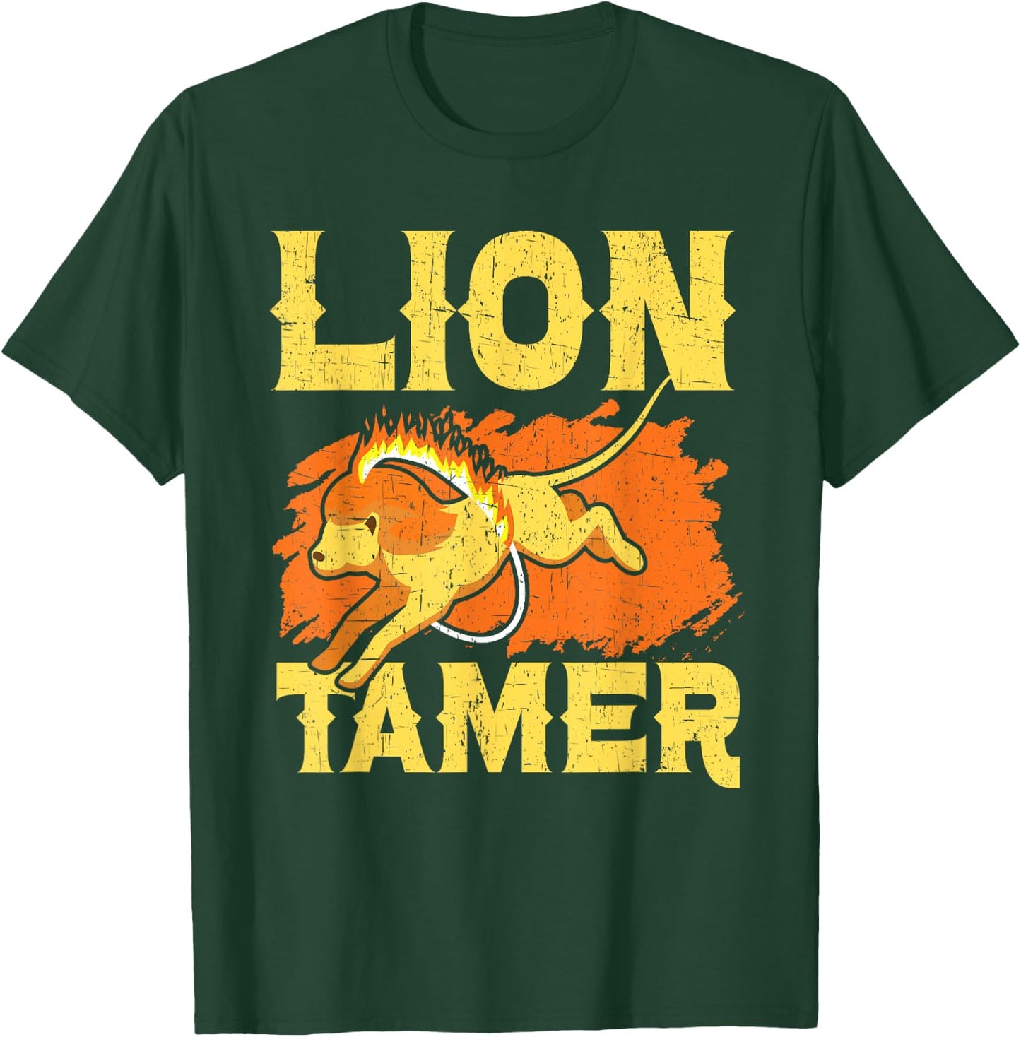 Lion Tamer Circus Staff Costume Carnival Theme Party T-Shirt - T-Shirt | Forest