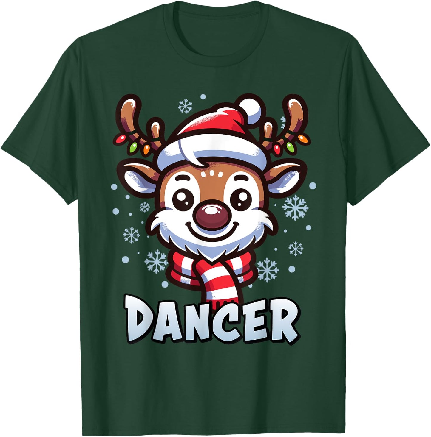 Santa’s Reindeer Dancer Xmas Group Costume T-Shirt - T-Shirt | Forest