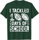 I Tackled 100 Days Of School Football Boys 100th Day School T-Shirt - T-Shirt | Forest