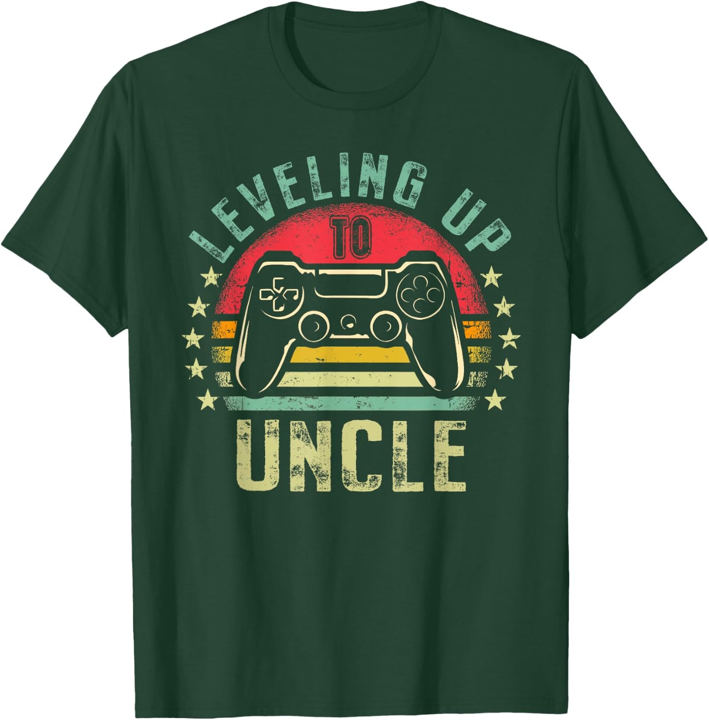 Leveling up to Uncle Video Gamer Promoted To Future Uncle T-Shirt - T-Shirt | Forest