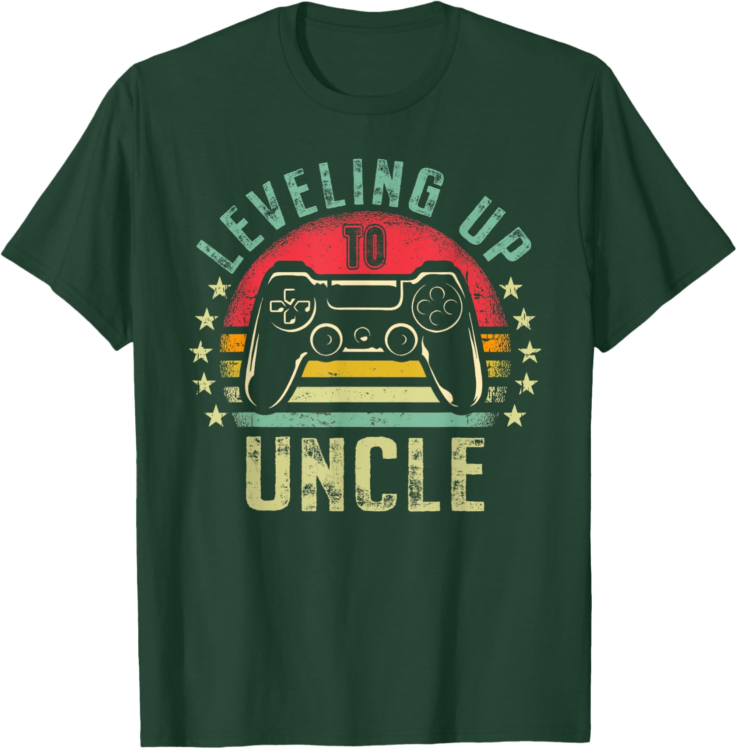 Leveling up to Uncle Video Gamer Promoted To Future Uncle T-Shirt - T-Shirt | Forest
