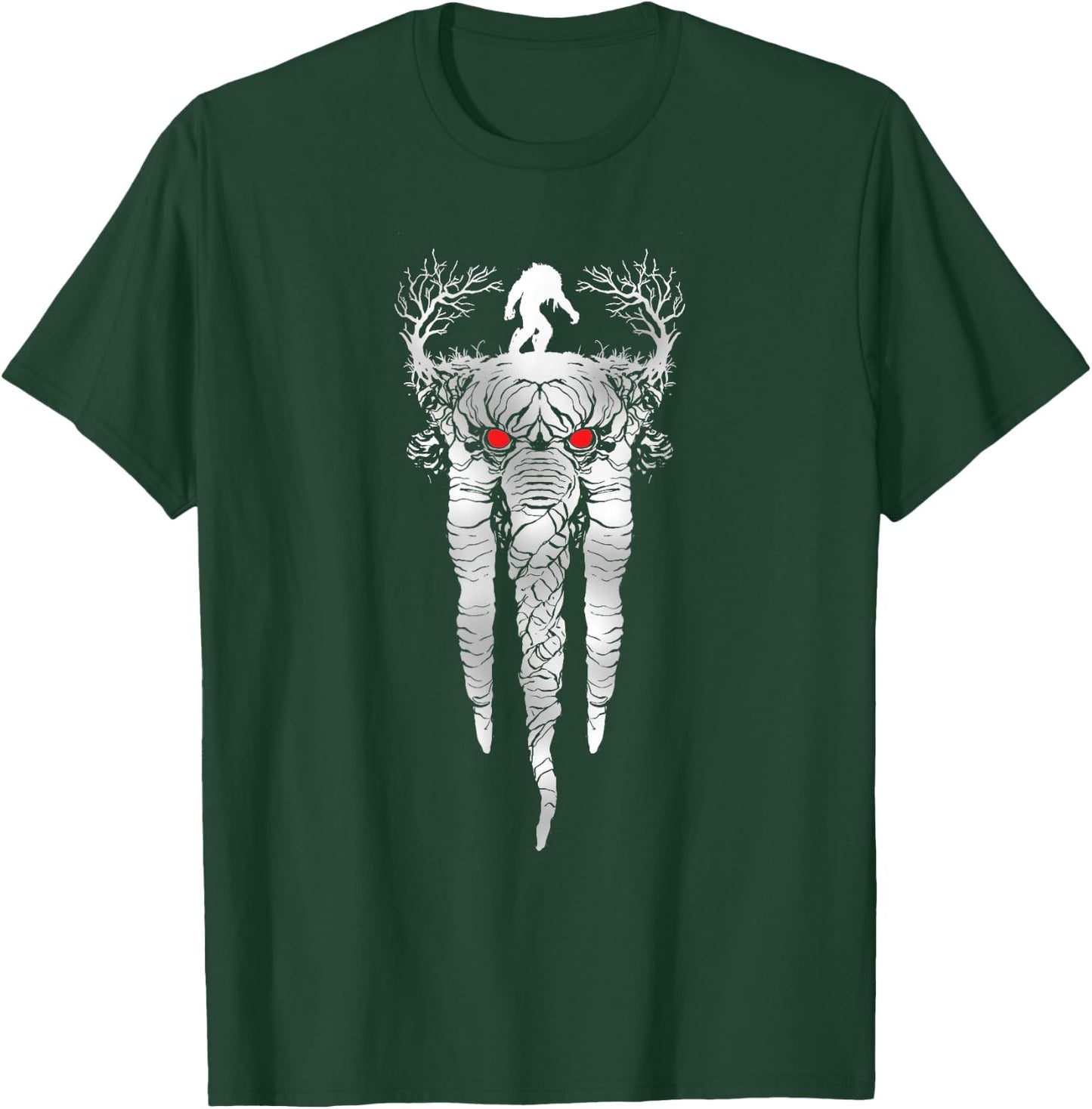 Marvel Werewolf by Night Man-Thing Illustrated Disney+ T-Shirt - T-Shirt | Forest