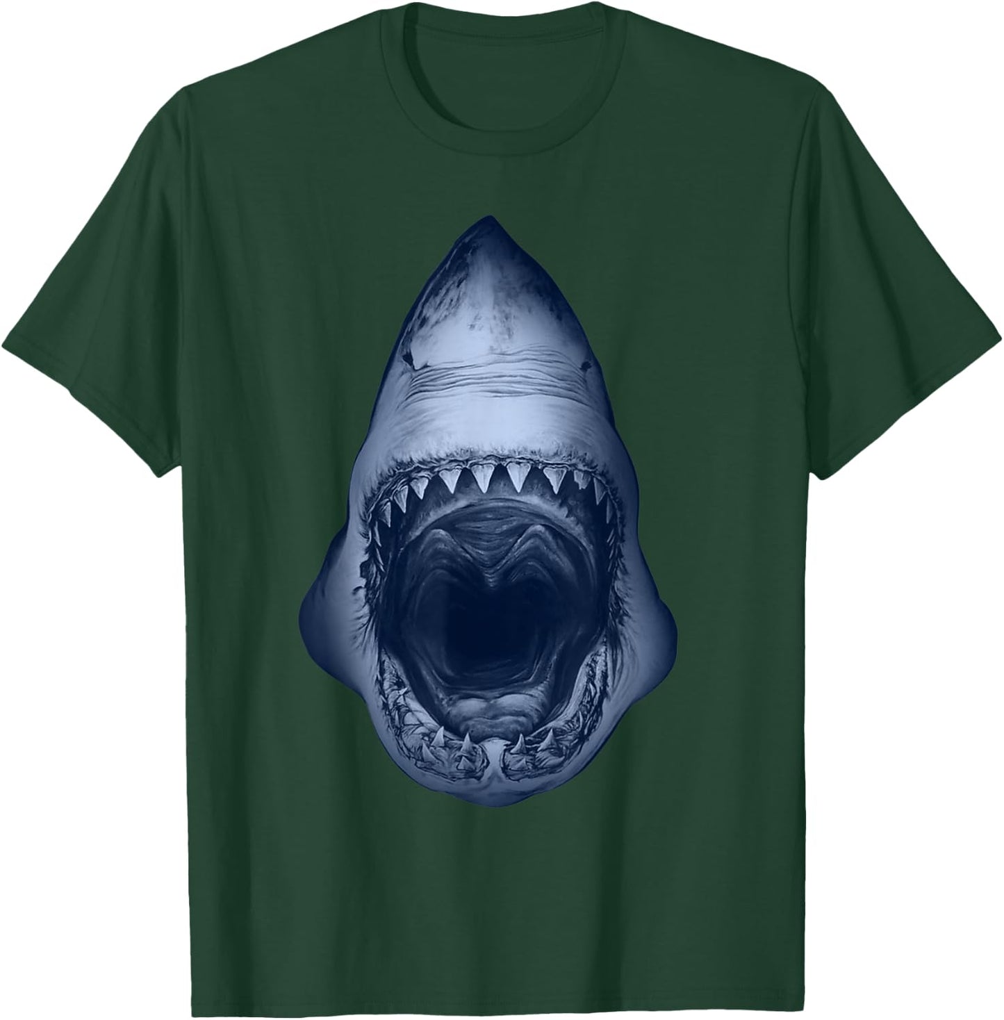 Shark Lovers Scary Shark Mouth Open Halloween Costume T-Shirt - T-Shirt | Forest