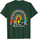 PreK Dream Team Leopard Rainbow Teacher Squad Back to School T-Shirt - T-Shirt | Forest