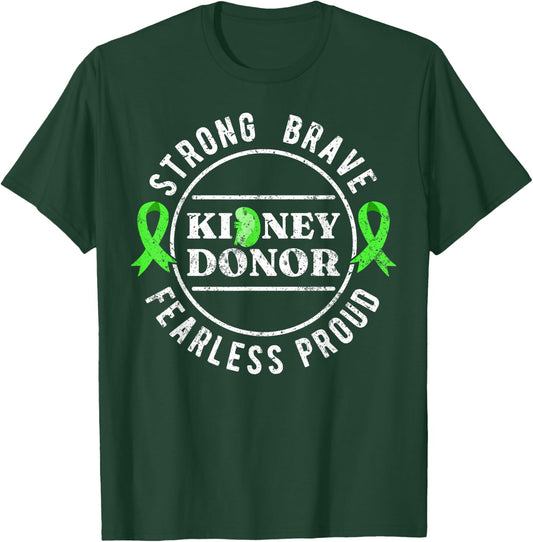 Kidney Donor Organ Donation Women's Classic Fit Black Cotton T-Shirt - T-Shirt | Forest