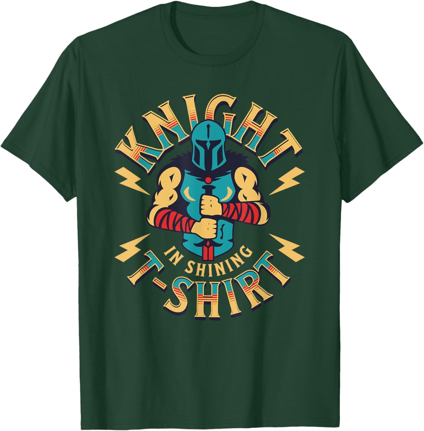 Knight In Shining Armor Renaissance Faire Fair Medieval Boys T-Shirt - T-Shirt | Forest