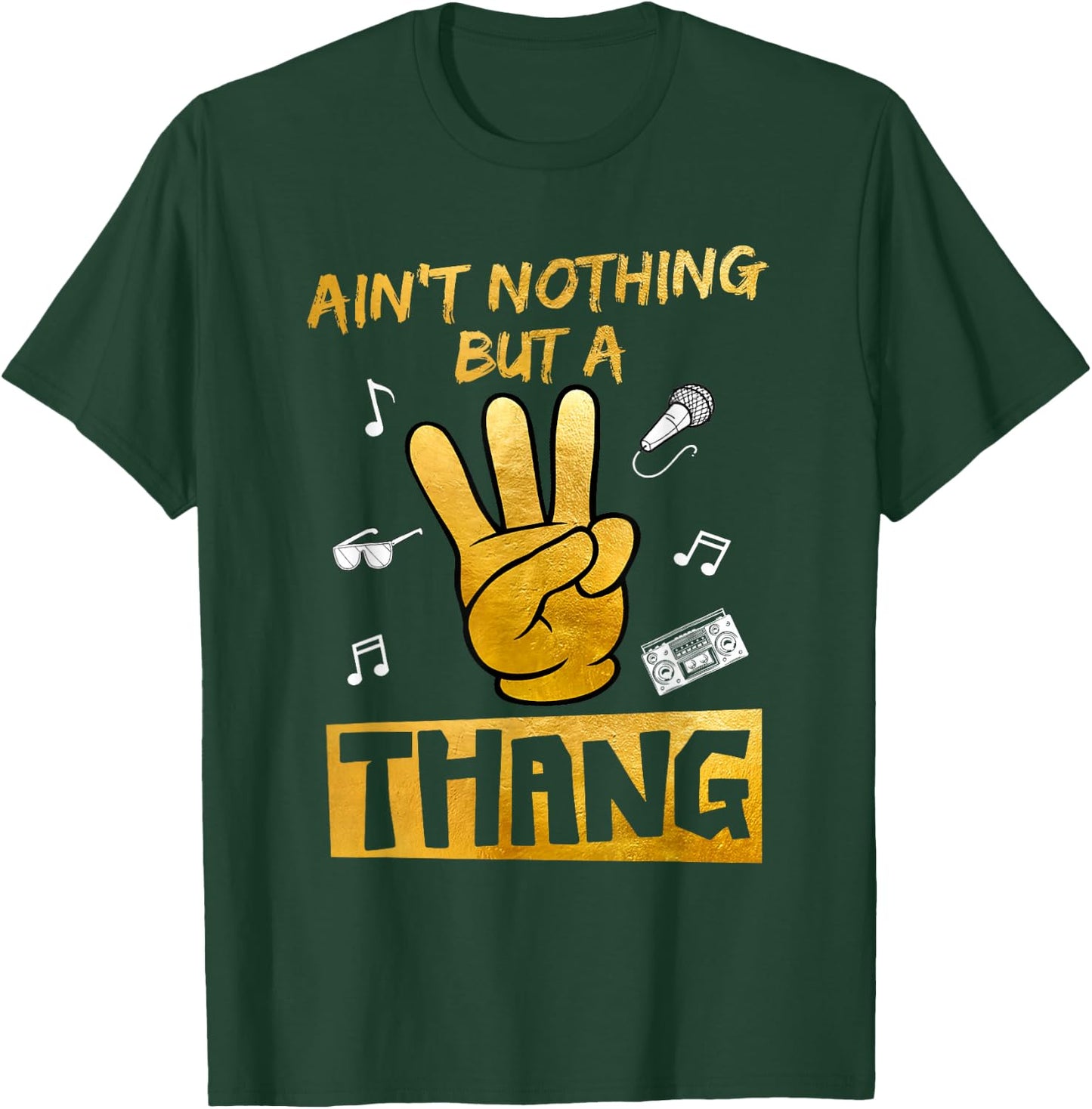 Kids Ain't Nothin' But A 3 Thang 3rd Birthday Hip Hop T-Shirt - T-Shirt | Forest