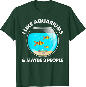 Cool Aquarium Women Fish Tank Aquarist Fish Lovers T-Shirt - T-Shirt | Forest