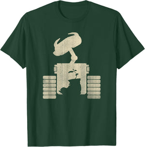 Disney Pixar WALL-E Plant In Shoe Distressed Silhouette T-Shirt - T-Shirt | Forest