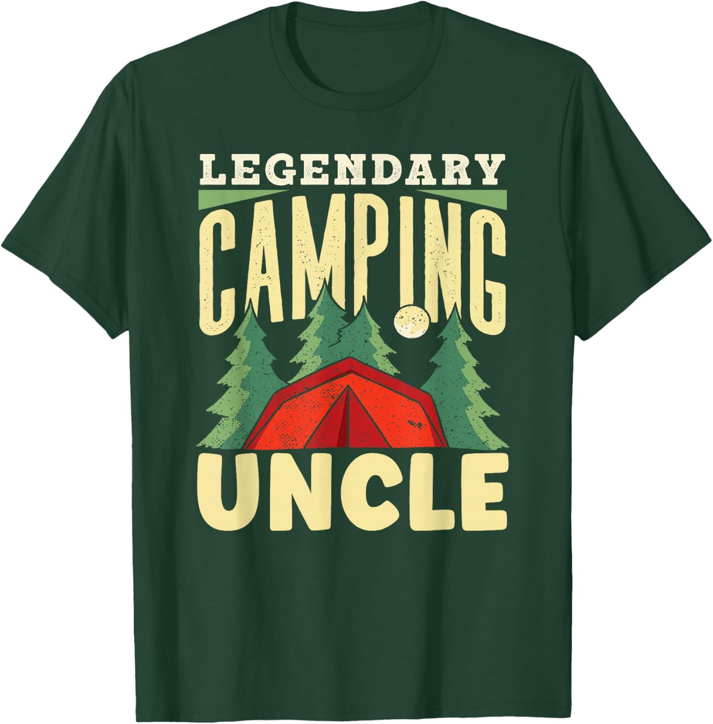 Legendary Camping Uncle Campfire Camp Camper Campsite T-Shirt - T-Shirt | Forest