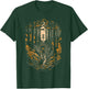 Disc Golf Forest Course Wilderness Golfer Sunset T-Shirt - T-Shirt | Forest