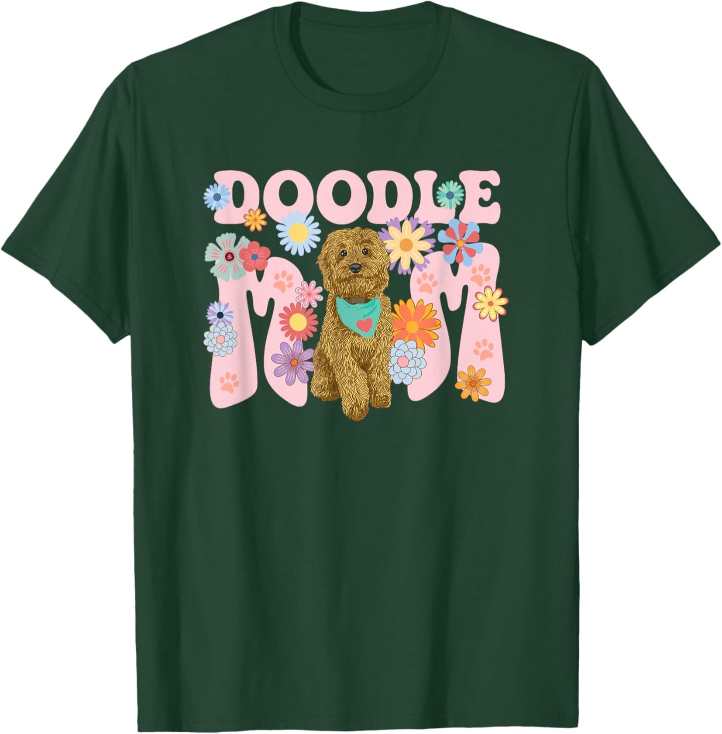 Cute Goldendoodle Doodle Dog Mom Design Women T-Shirt - T-Shirt | Forest