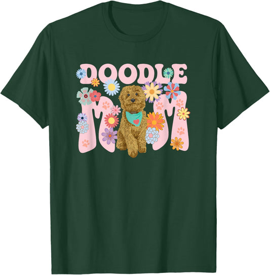 Cute Goldendoodle Doodle Dog Mom Design Women T-Shirt - T-Shirt | Forest