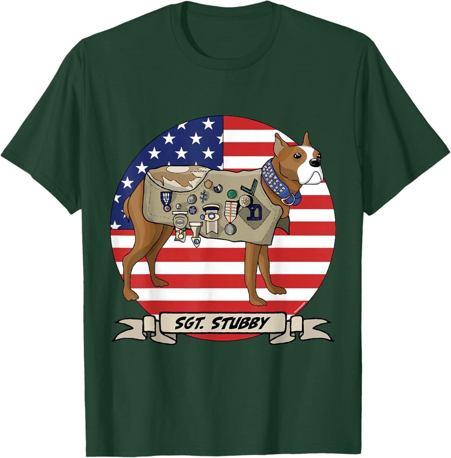 American War Dog Sergeant Stubby T-Shirt - T-Shirt | Forest
