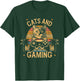 Cats And Gaming Game Cats Gaming Kitty Lover Gaming And Cats T-Shirt - T-Shirt | Forest