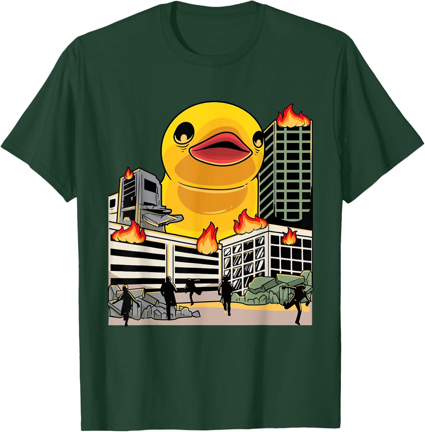 Funny Huge Rubber Duck Lover Kids T-Shirt - T-Shirt | Forest