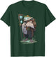 Fantasy Frog Druid hiking in the nature T-Shirt - T-Shirt | Forest