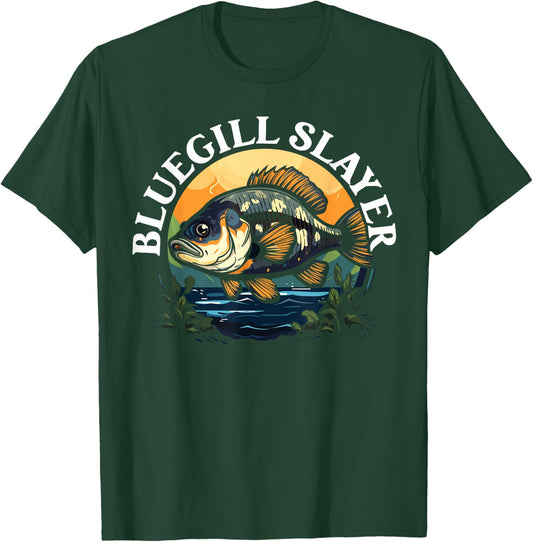 Bluegill Fishing Freshwater Fish Catcher Fisherman T-Shirt - T-Shirt | Forest