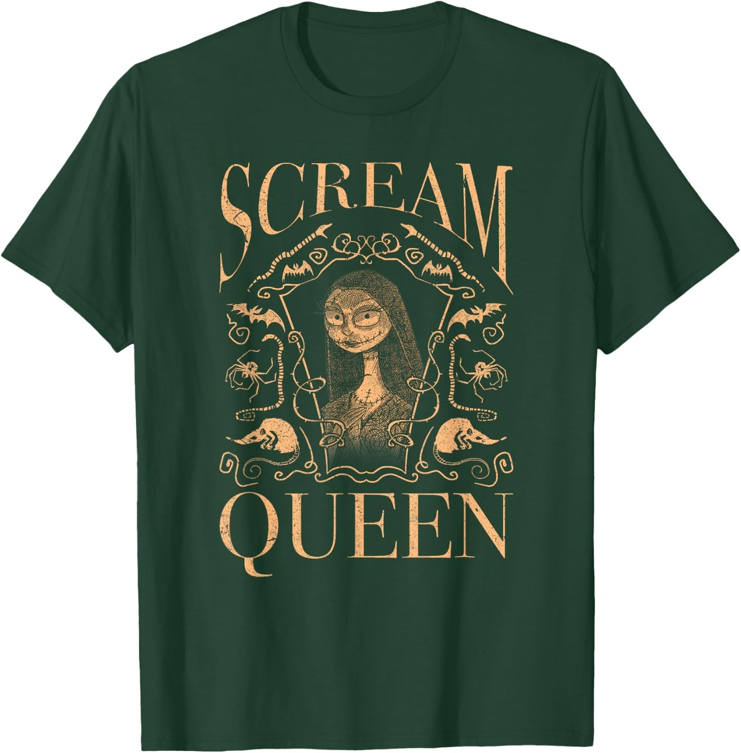 Disney The Nightmare Before Christmas Halloween Scream Queen T-Shirt - T-Shirt | Forest