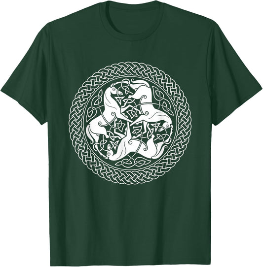 Epona Celtic Horse Knot Ring T-Shirt - T-Shirt | Forest