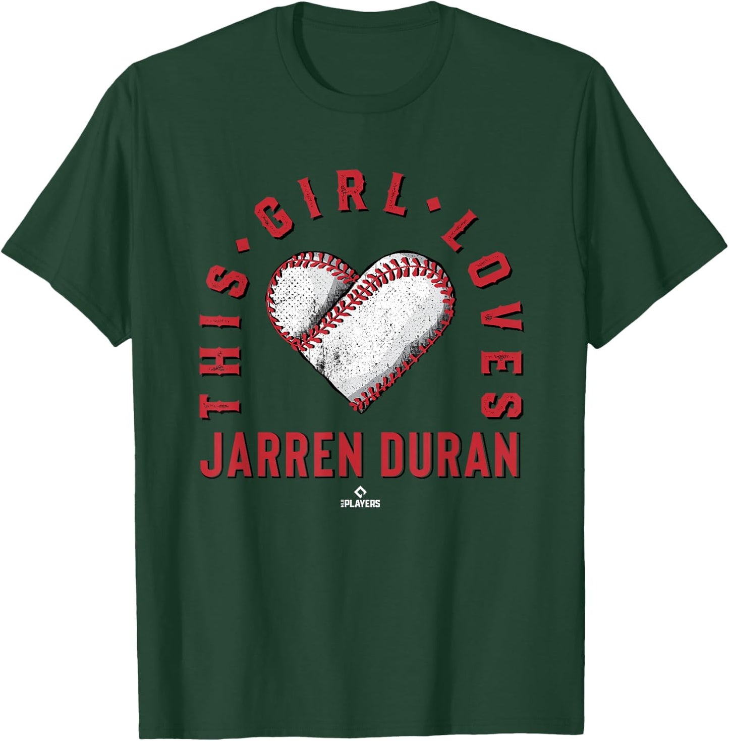 This Girl Loves Jarren Duran Jarren Duran Boston MLBPA T-Shirt - T-Shirt | Forest