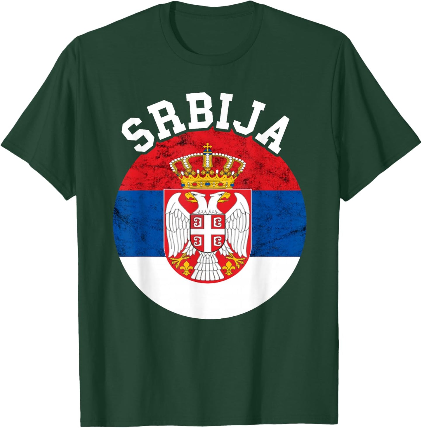 Srbija Serbia Serbian Flag Serbian Roots Serbian Pride T-Shirt - T-Shirt | Forest