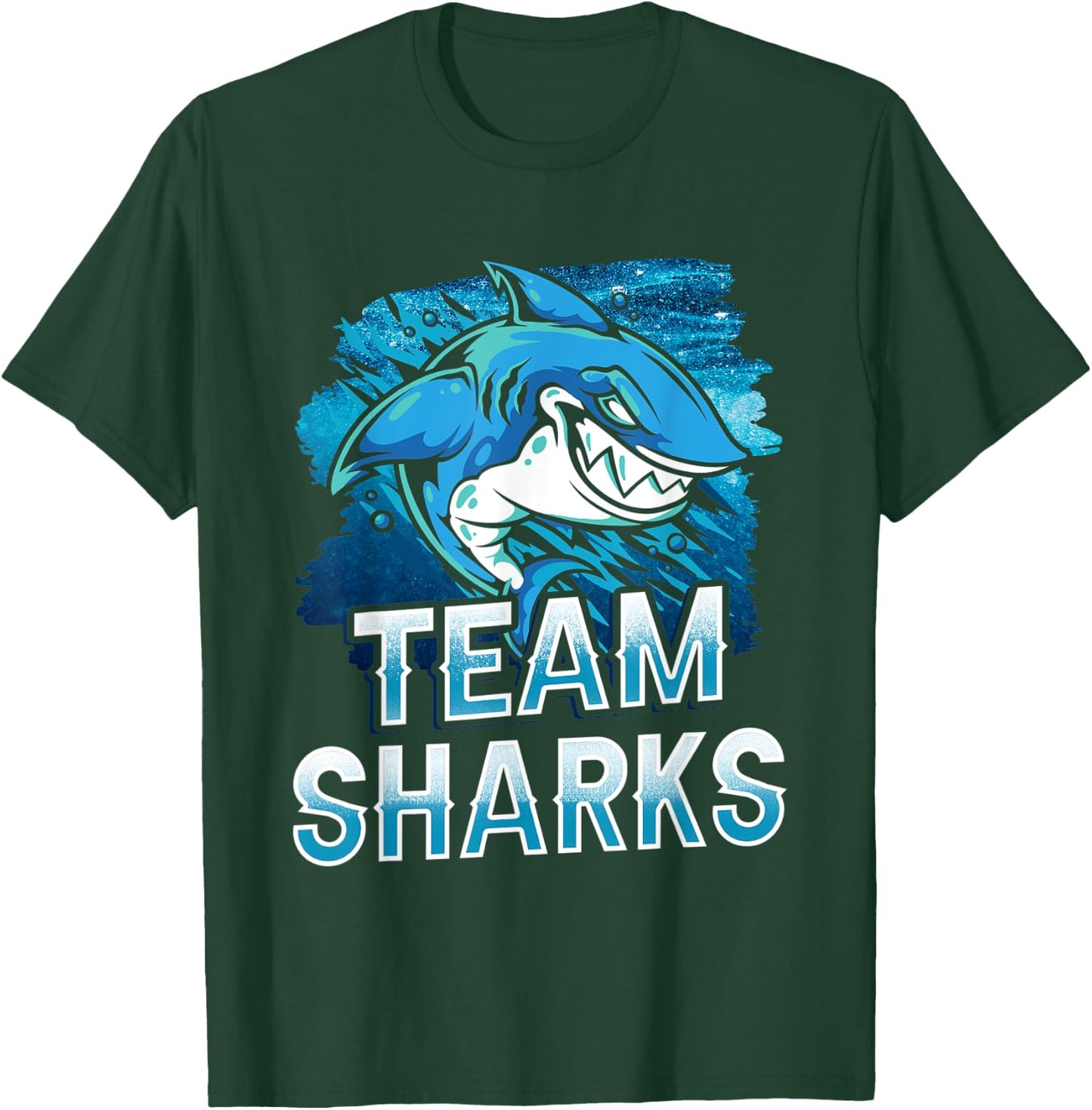 Team Sharks Teeth Shark Lover Animal T-Shirt - T-Shirt | Forest