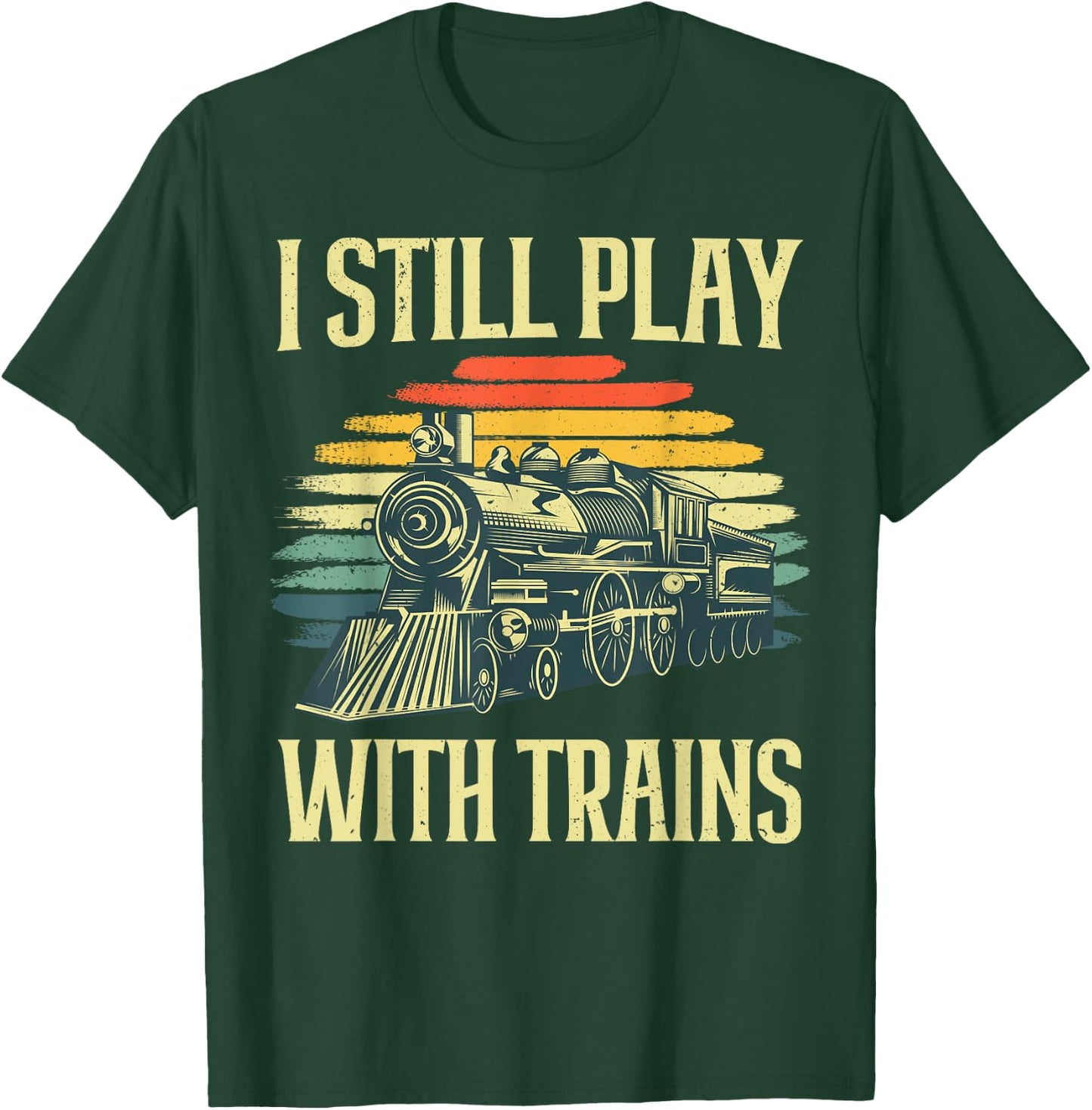 Funny Train Women Locomotive Vehicle Train Driver T-Shirt - T-Shirt | Forest