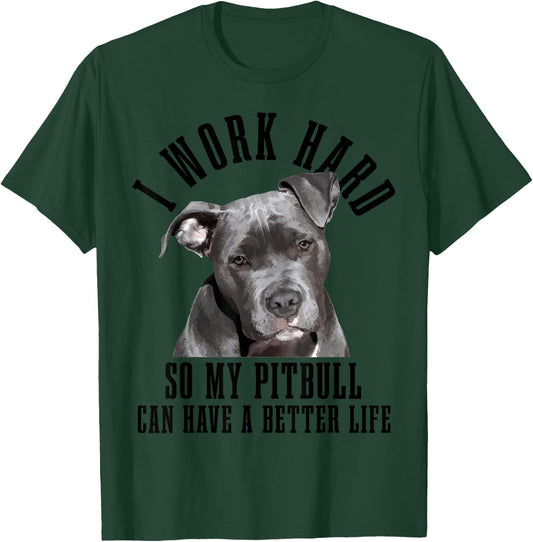 Pitbull Mama Dog Dad Funny Pitbull T-Shirt - T-Shirt | Forest