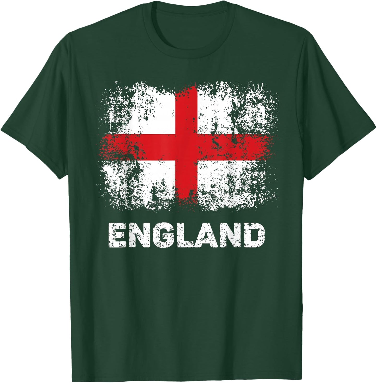 Retro English Flag Shirt Patriotic England Flag T-Shirt - T-Shirt | Forest