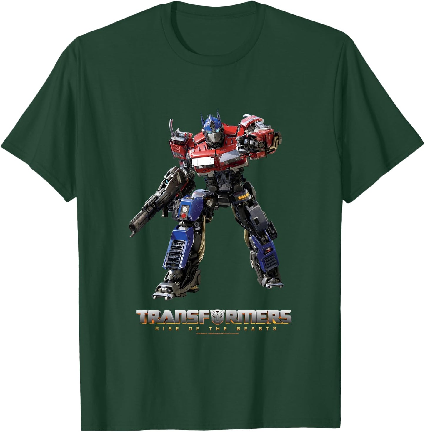 Transformers: Rise of the Beasts Optimus Prime Full Body T-Shirt - T-Shirt | Forest