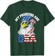 My Pronouns Are USA Patriotic Eagle Funny 4th of July T-Shirt - T-Shirt | Forest