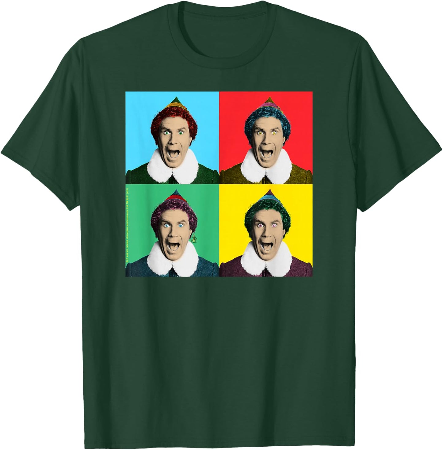 Elf Movie Buddy Pop Art Christmas Movie T-Shirt - T-Shirt | Forest