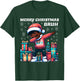 Dabbing Black Boy Merry Christmas Bruh African American Boys T-Shirt - T-Shirt | Forest