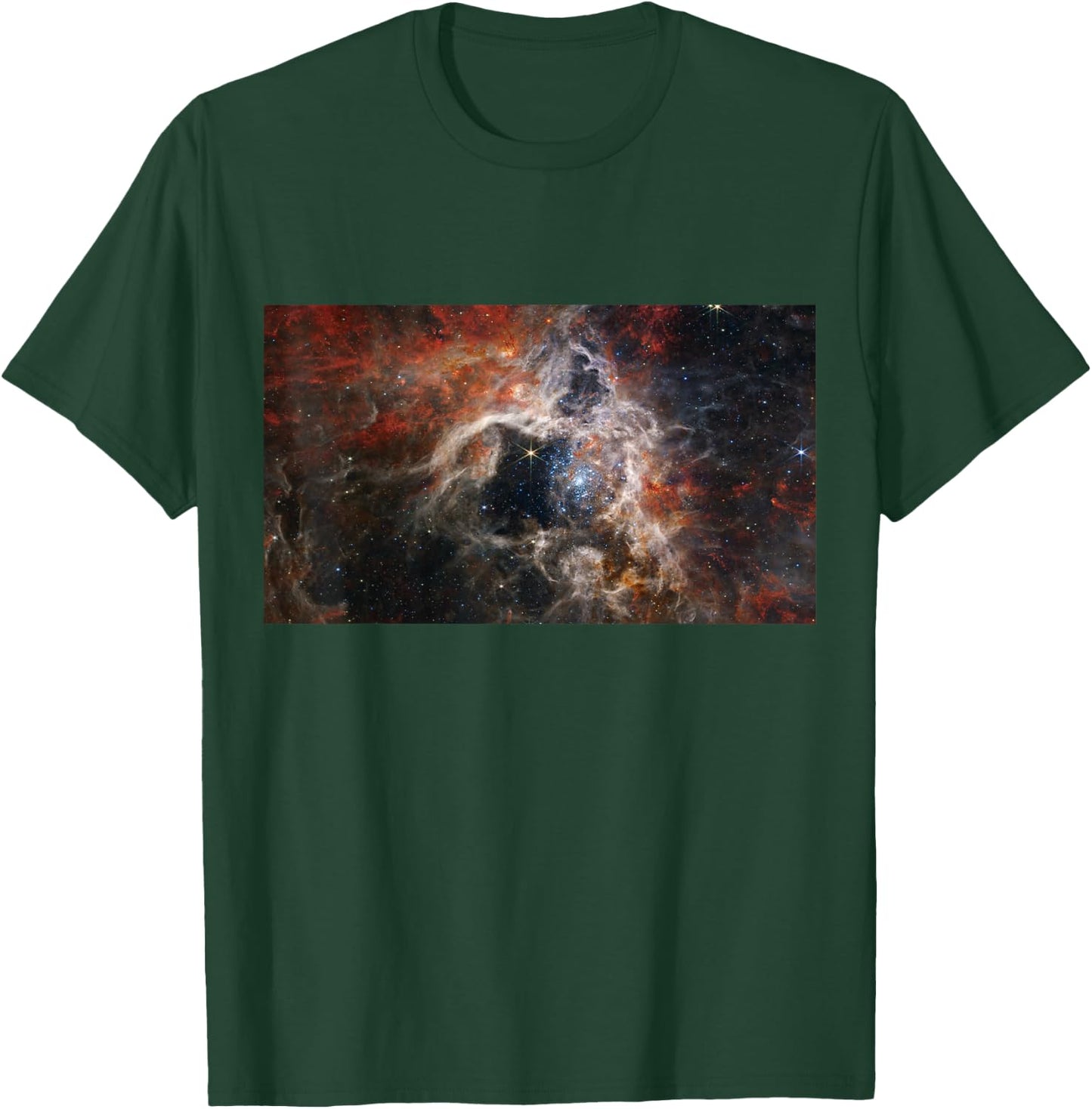 Webb Space Telescope New Image Tarantula Nebula Stars JWST T-Shirt - T-Shirt | Forest