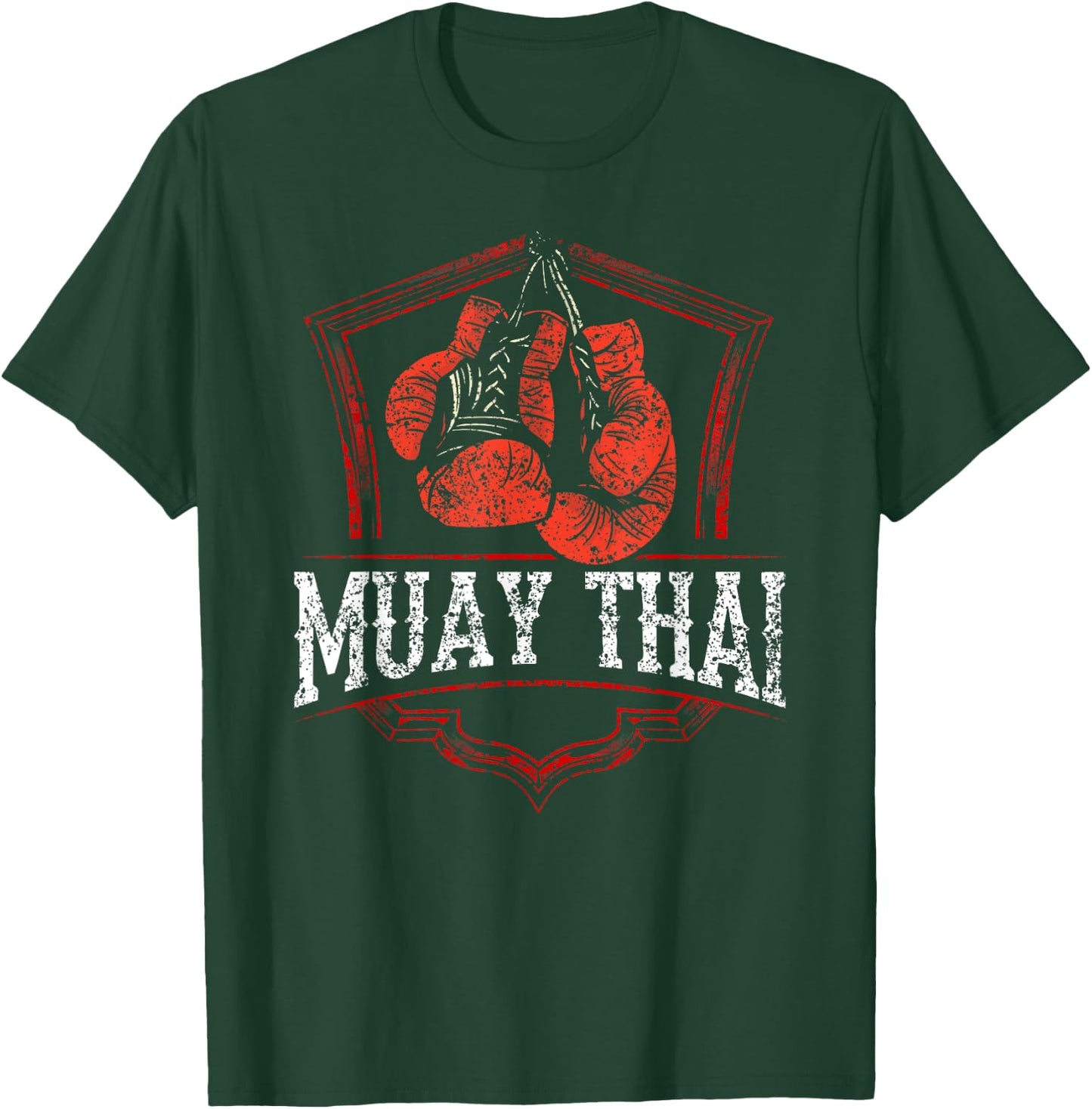 Muay Thai Martial Arts Fighter Boxing Hobby T-Shirt - T-Shirt | Forest