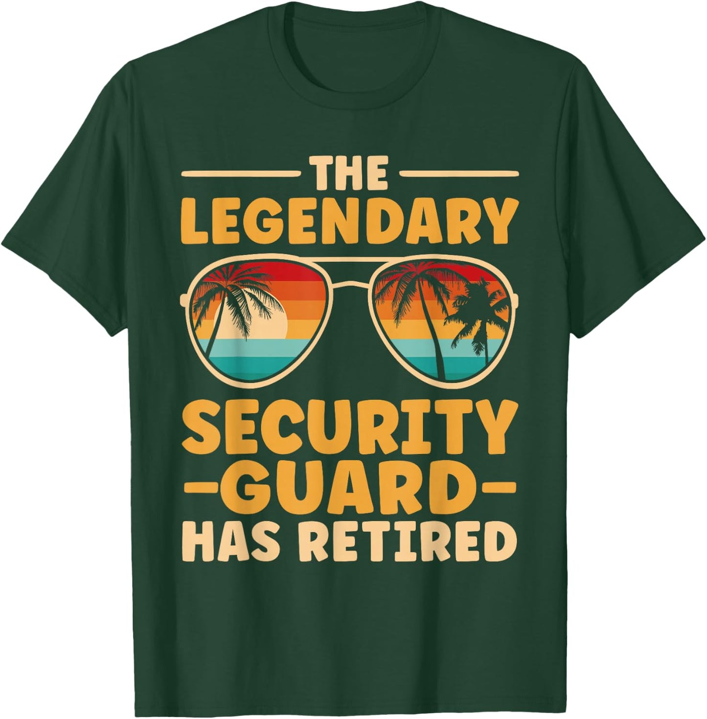 Retired Security Guard Retirement T-Shirt - T-Shirt | Forest