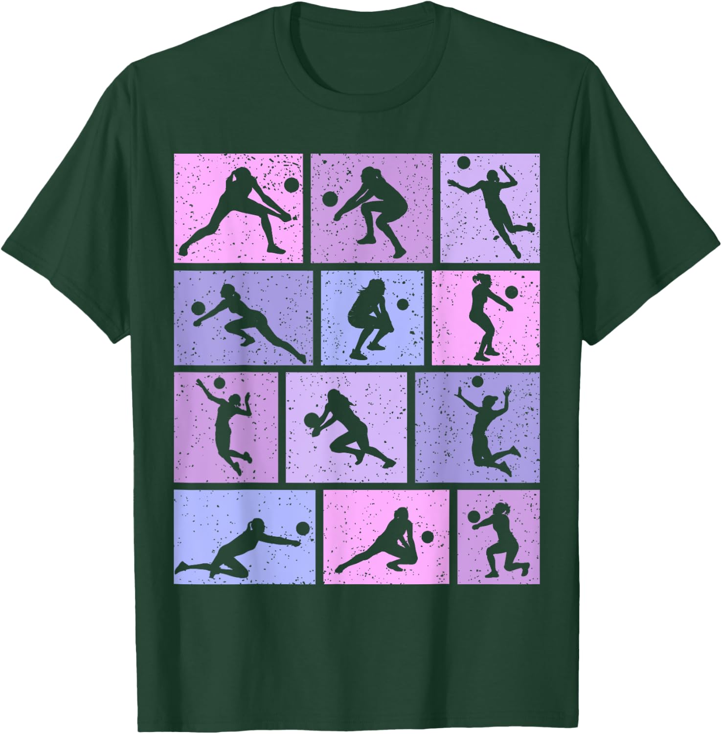 Volleyball Girl Kids Women T-Shirt - T-Shirt | Forest