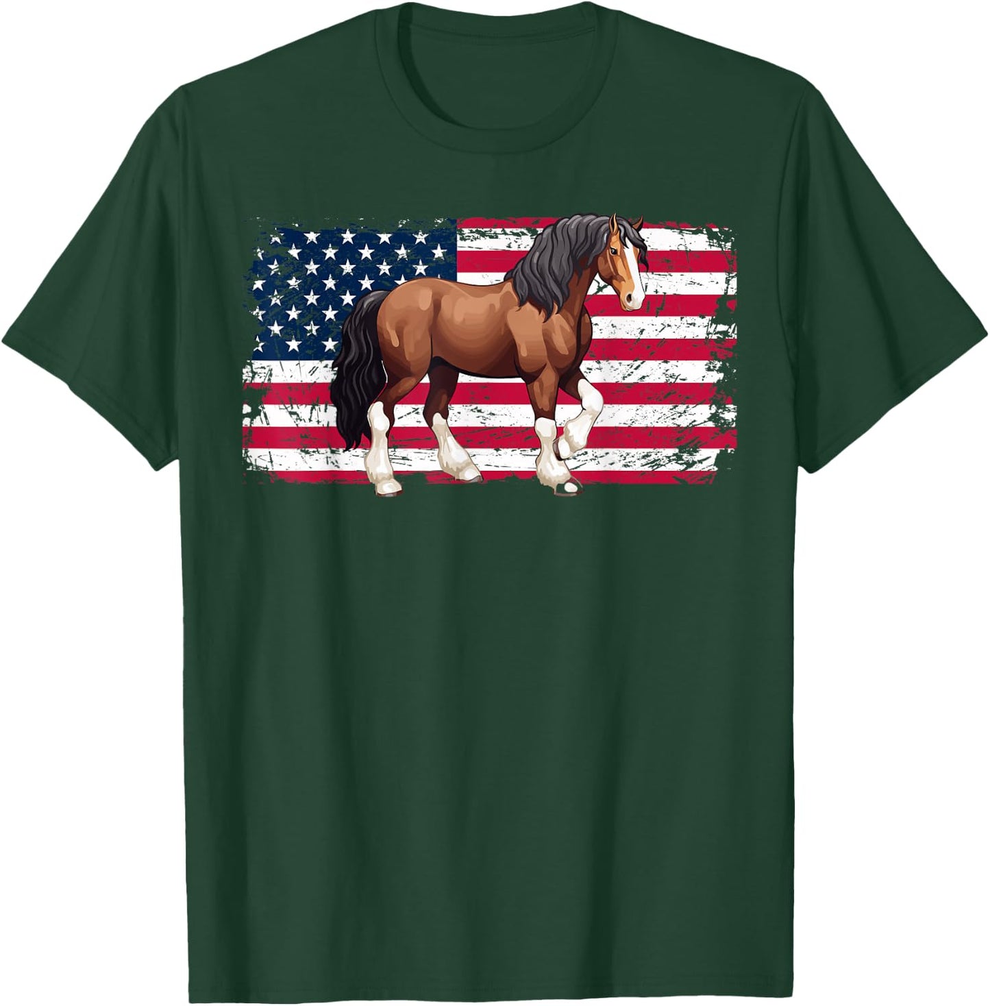 Clydesdale Horse Owner Horse Lover Horseback Riding T-Shirt - T-Shirt | Forest
