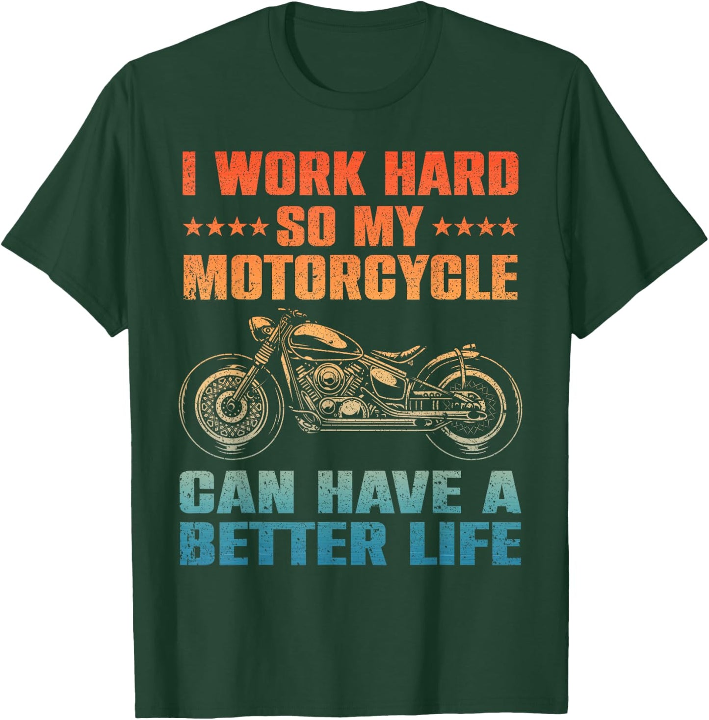 Cool Motorcycle Design Women Motorcycle Lover Rider T-Shirt - T-Shirt | Forest