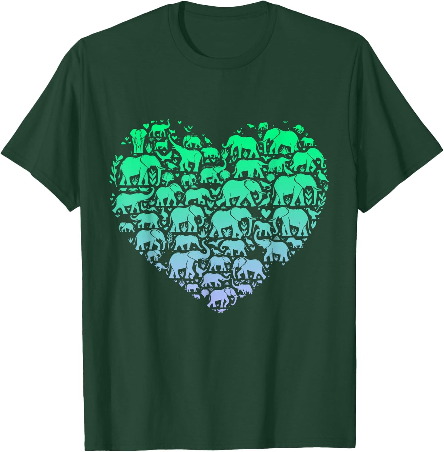 Silhouette Elephants Stuff for Elephant Lover Boys Elephant T-Shirt - T-Shirt | Forest