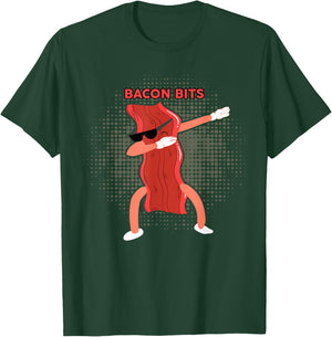BACON BITS Shirt Dabbing Bacon Shirt Funny Bacon Lover T-Shirt - T-Shirt | Forest